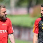 Lite De Rossi e Cristante in allenamento