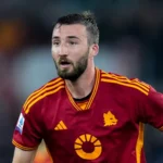 Bryan Cristante con la maglia della Roma