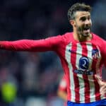 Mario Hermoso con la maglia dell'Atletico Madrid