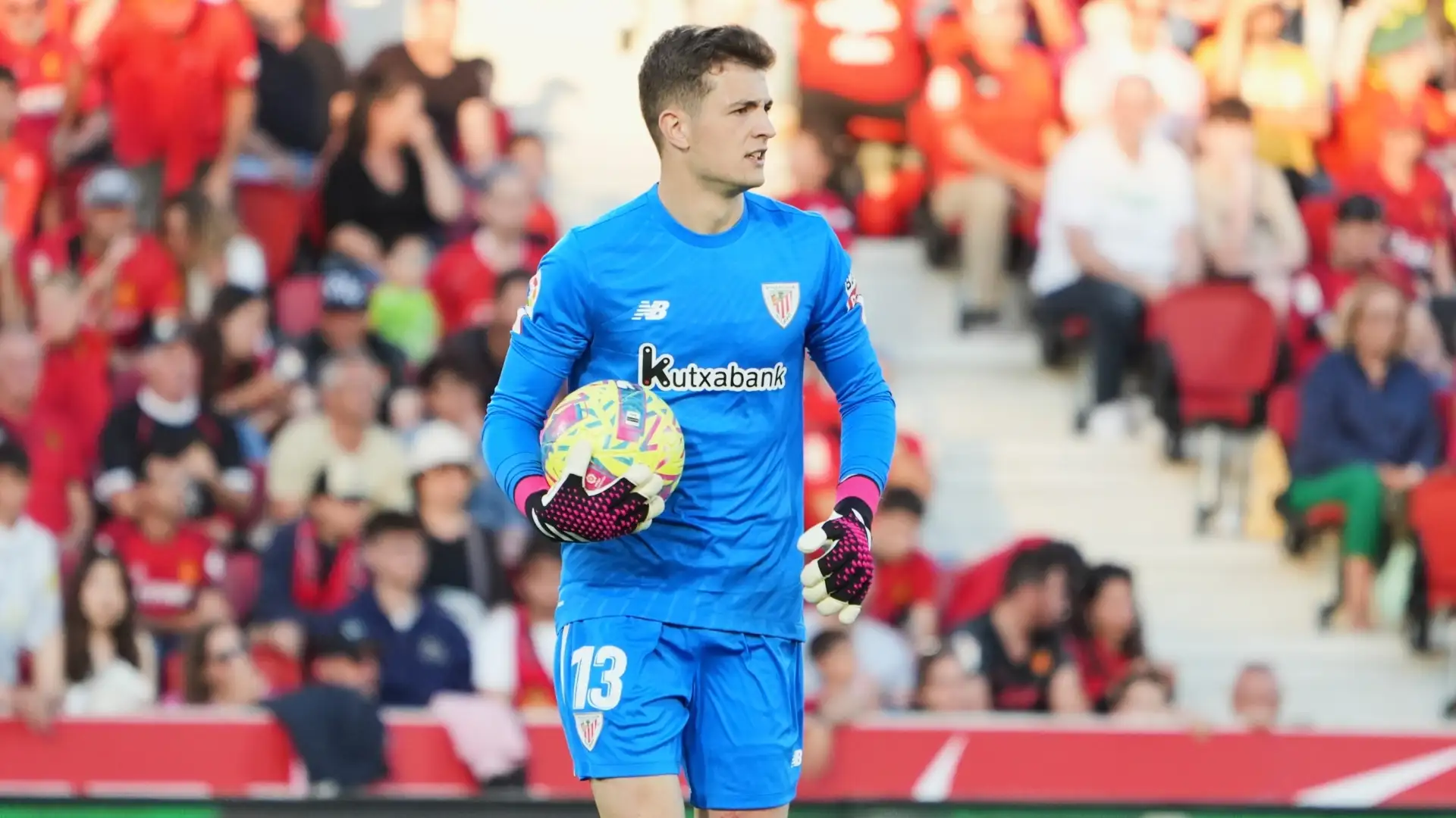 Agirrezabala con la maglia dell'Athletic Club