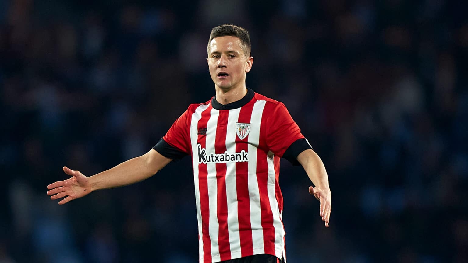 Ander Herrera con la maglia dell'Athletic Bilbao