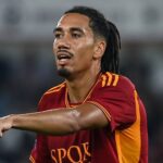 Chris Smalling con la maglia della Roma