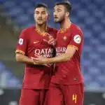 Cristante e Pellegrini con la maglia della Roma