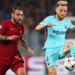 De Rossi e Rakitic, Roma-Barcellona del 2018