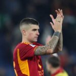 Gianluca Mancini con la maglia della Roma