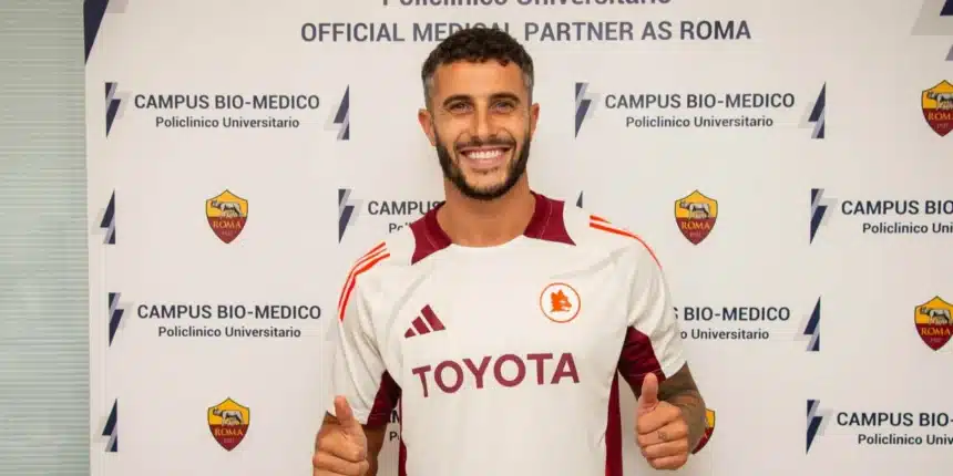 Hermoso con la maglia della Roma