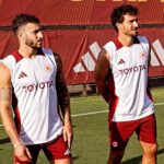 Hummels e Hermoso con la Roma