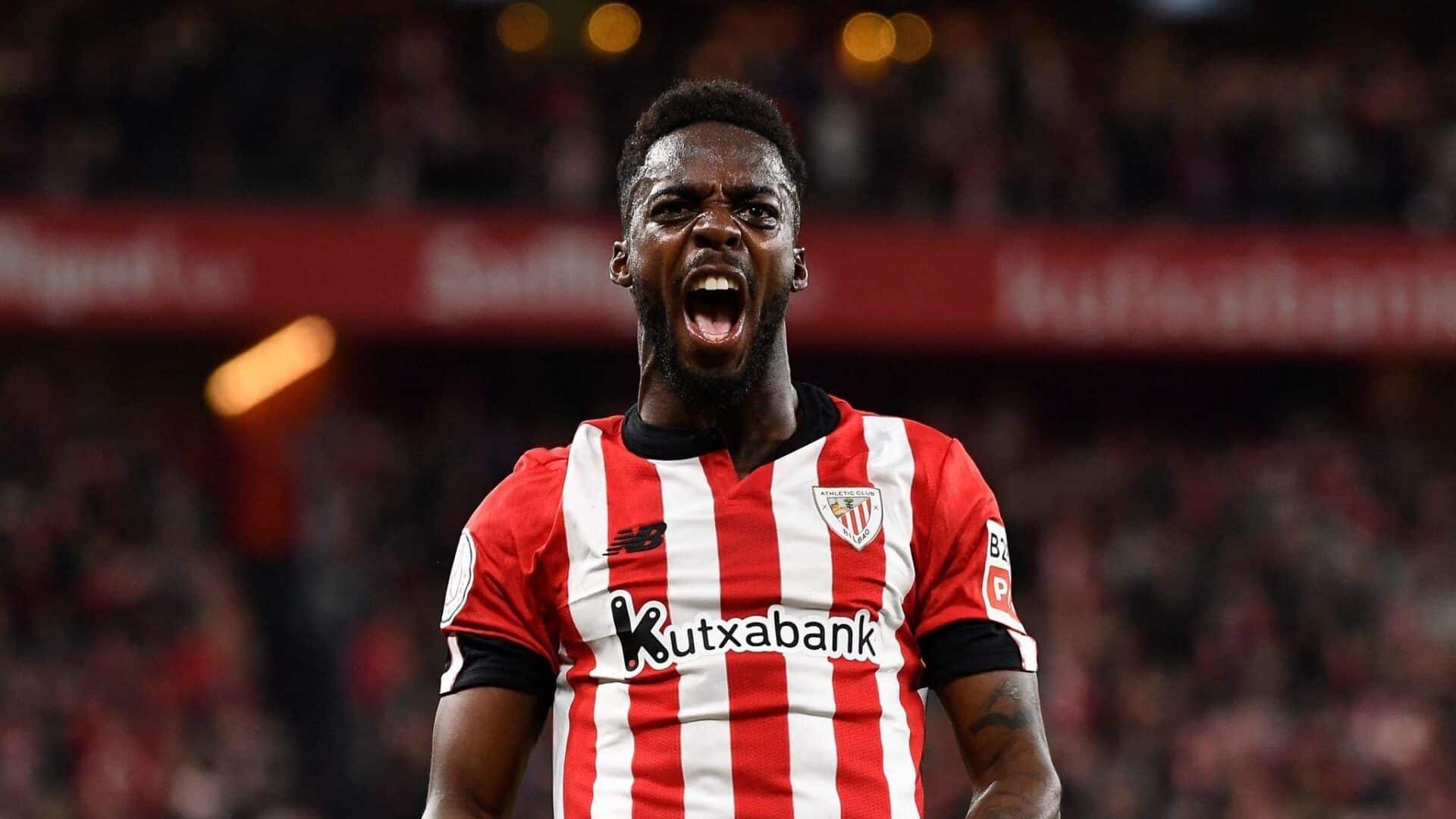 Inaki Williams con la maglia dell'Athletic Bilbao