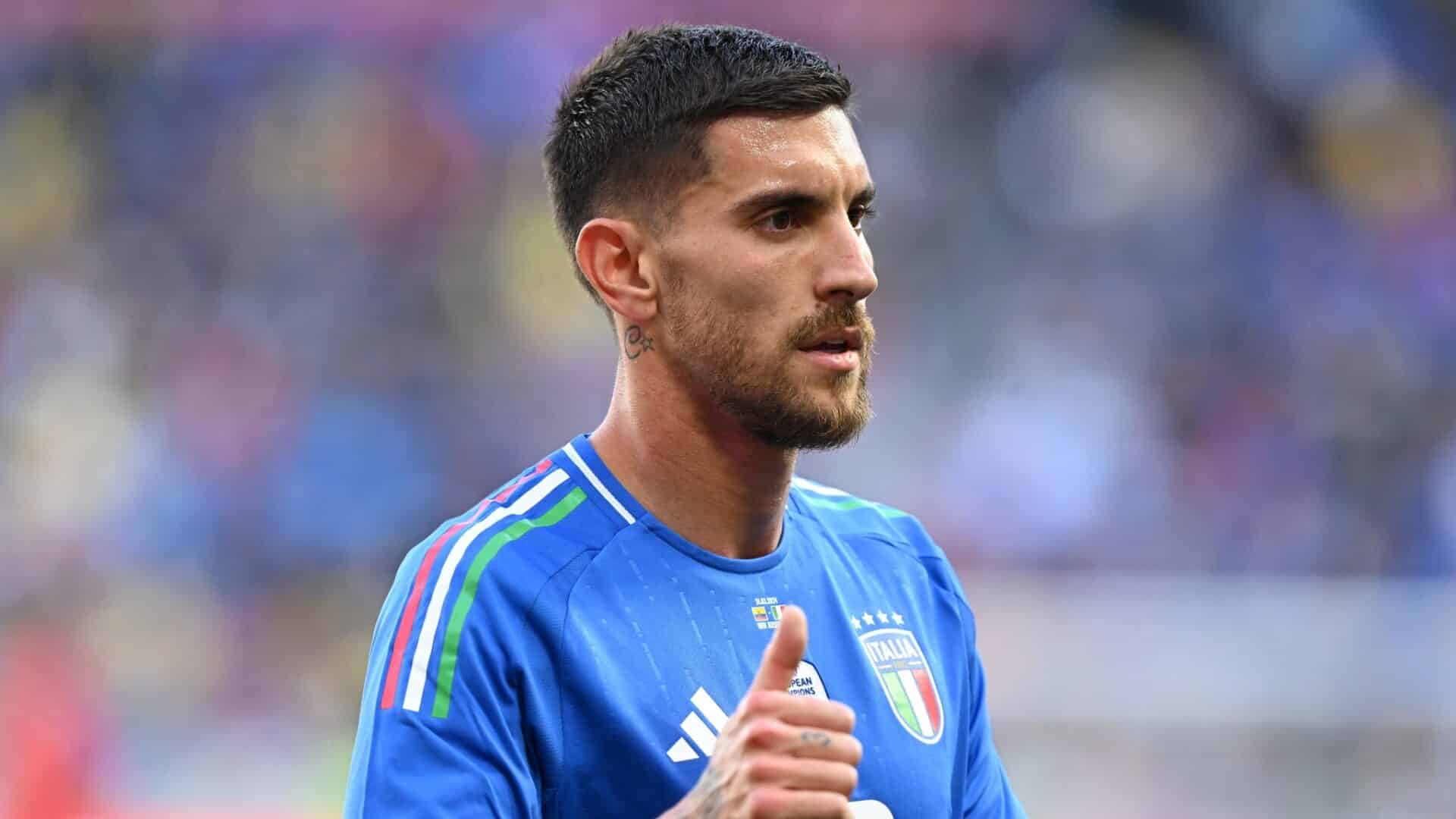 Lorenzo Pellegrini con la maglia dell'Italia