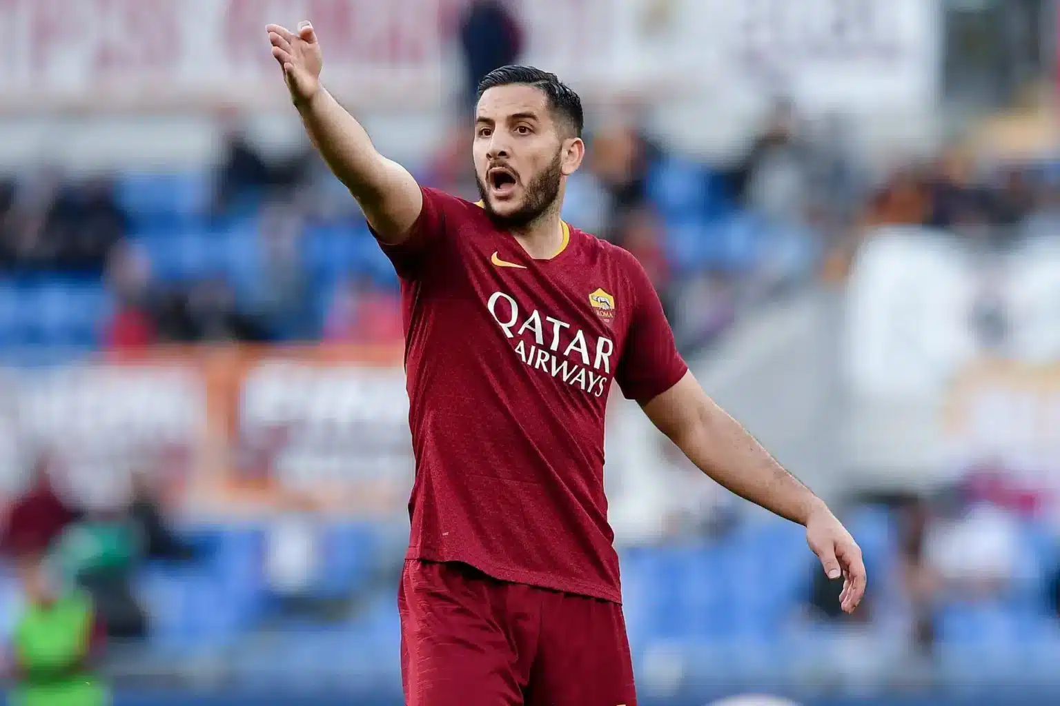 Manolas con la maglia della Roma