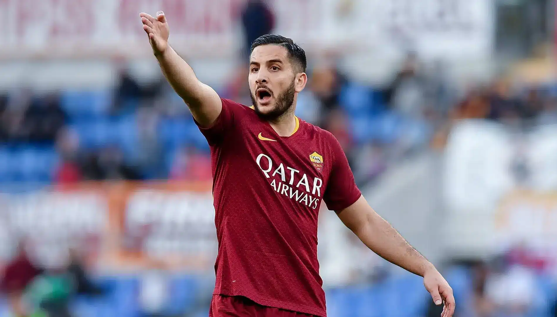 Manolas con la maglia della Roma