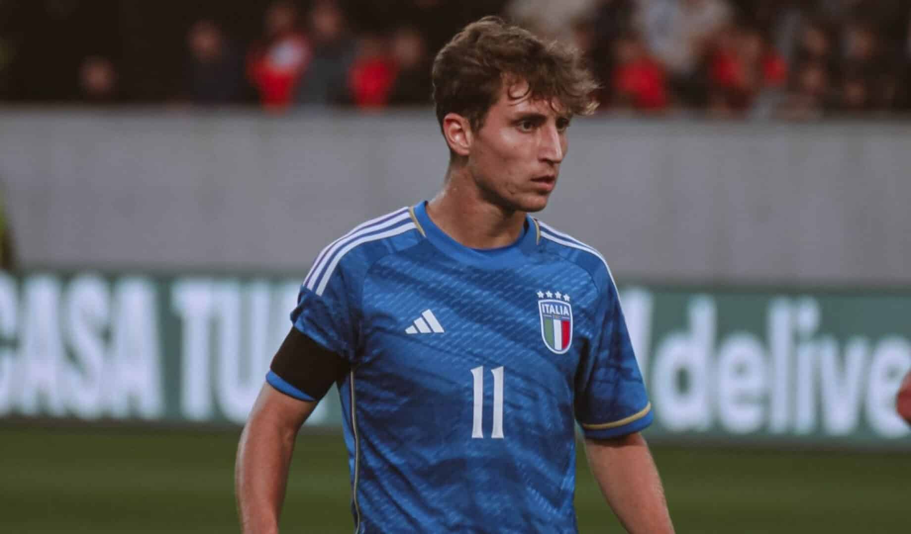 Tommaso Baldanzi con l'Italia U21