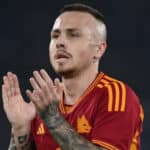 Angelino con la maglia della Roma