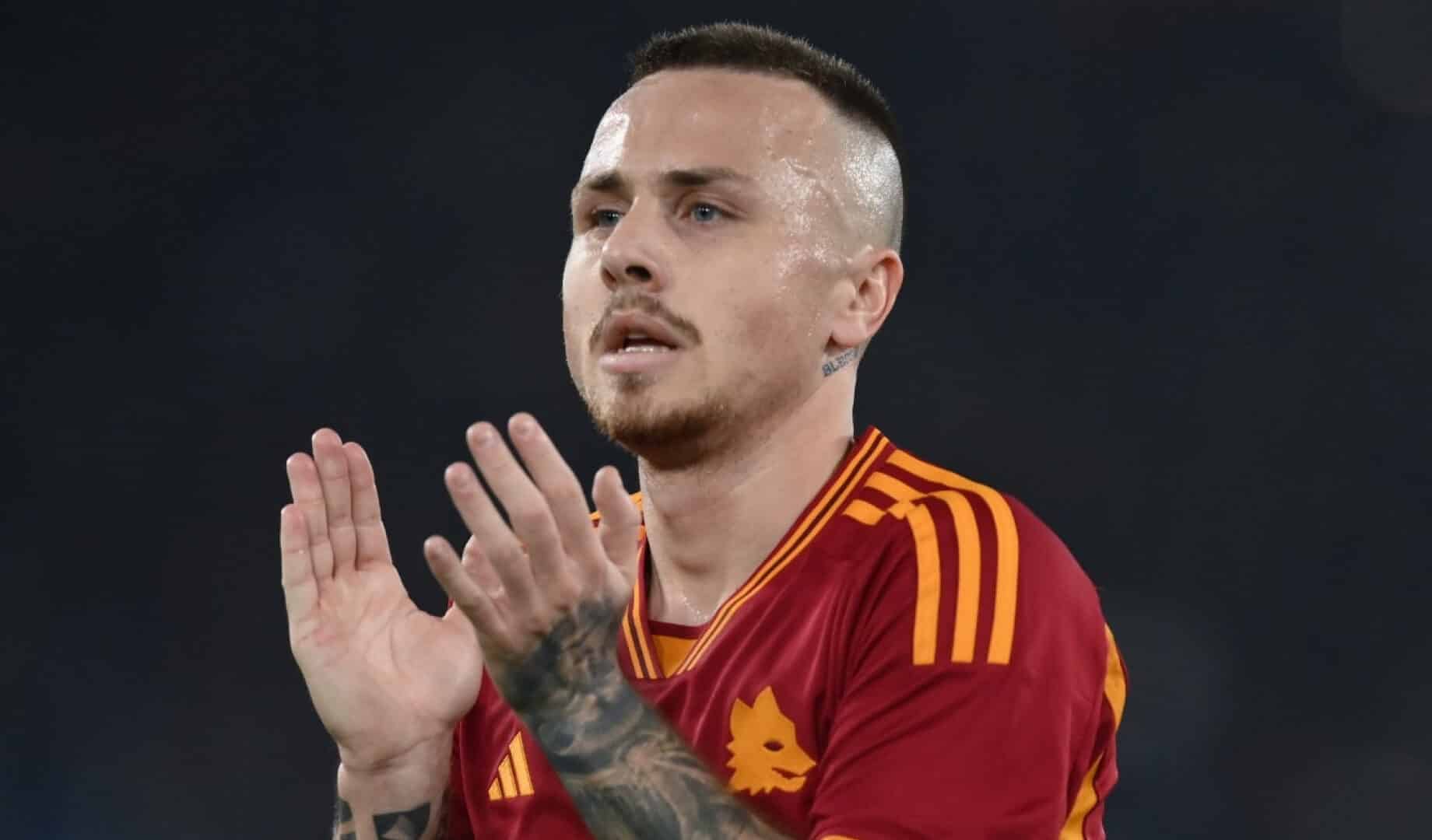 Angelino con la maglia della Roma