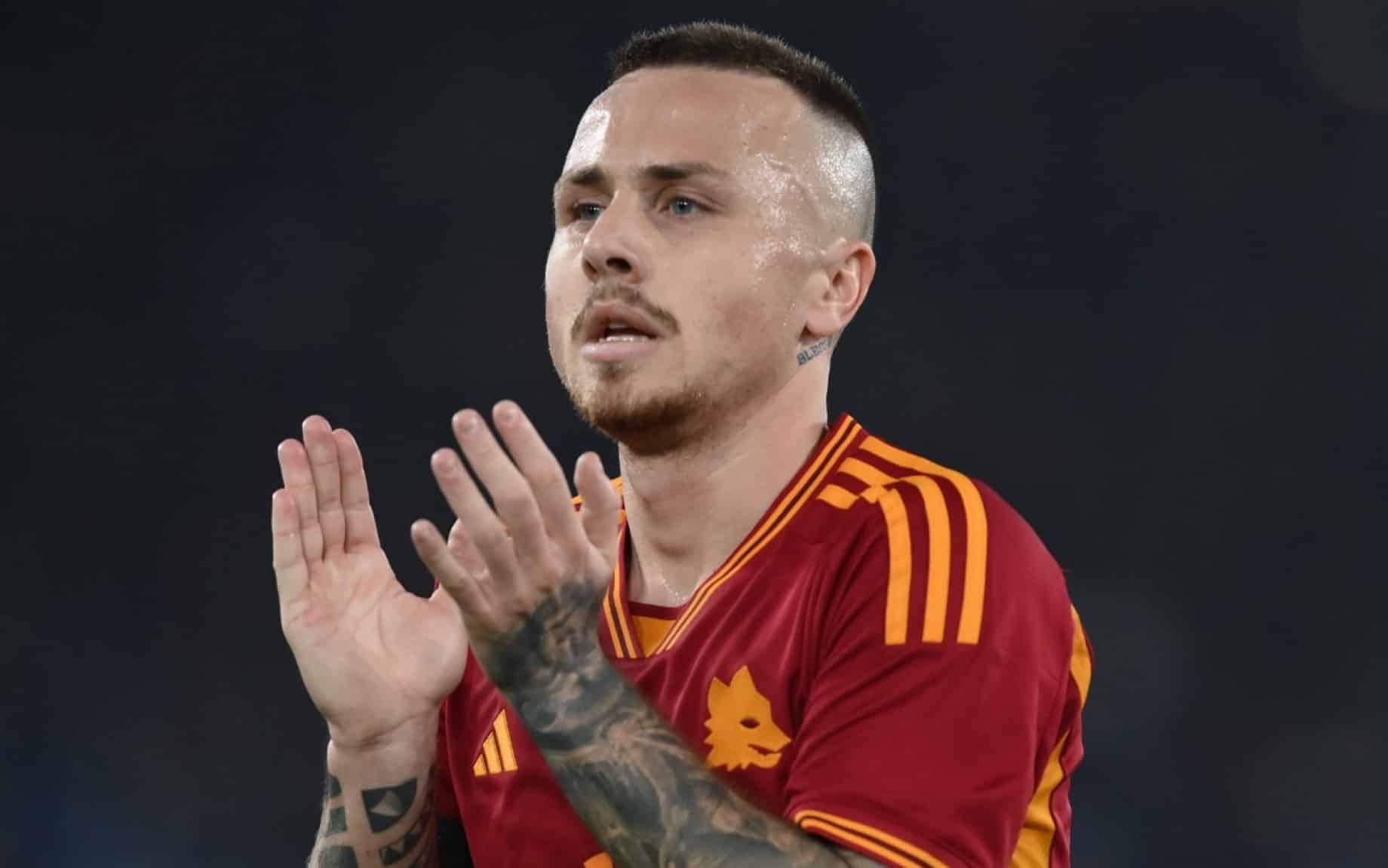 Angelino con la maglia della Roma