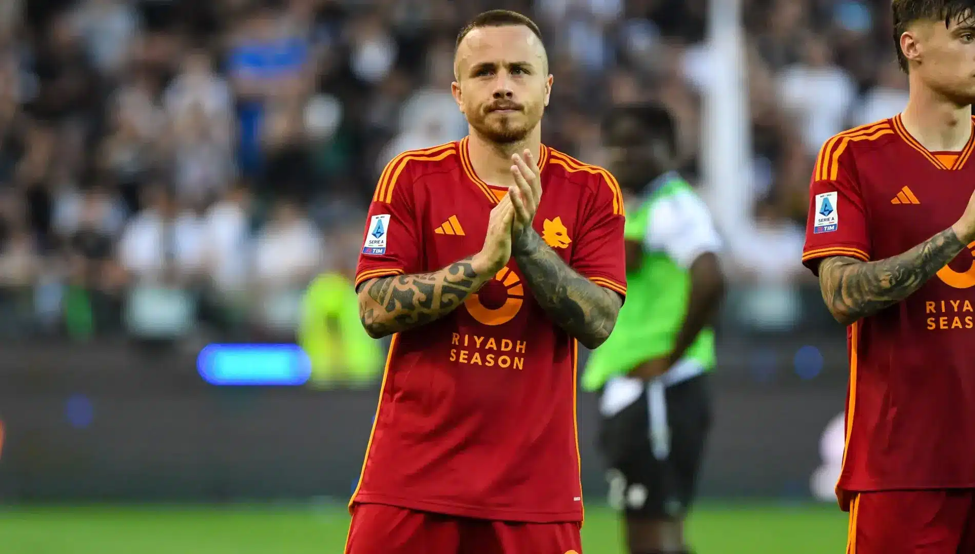 Angelino con la maglia della Roma