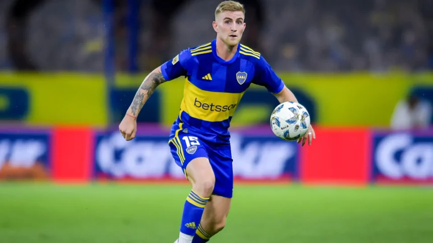 Nicolas Valentini con la maglia del Boca Juniors