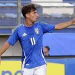 Baldanzi con la maglia dell' Italia U21