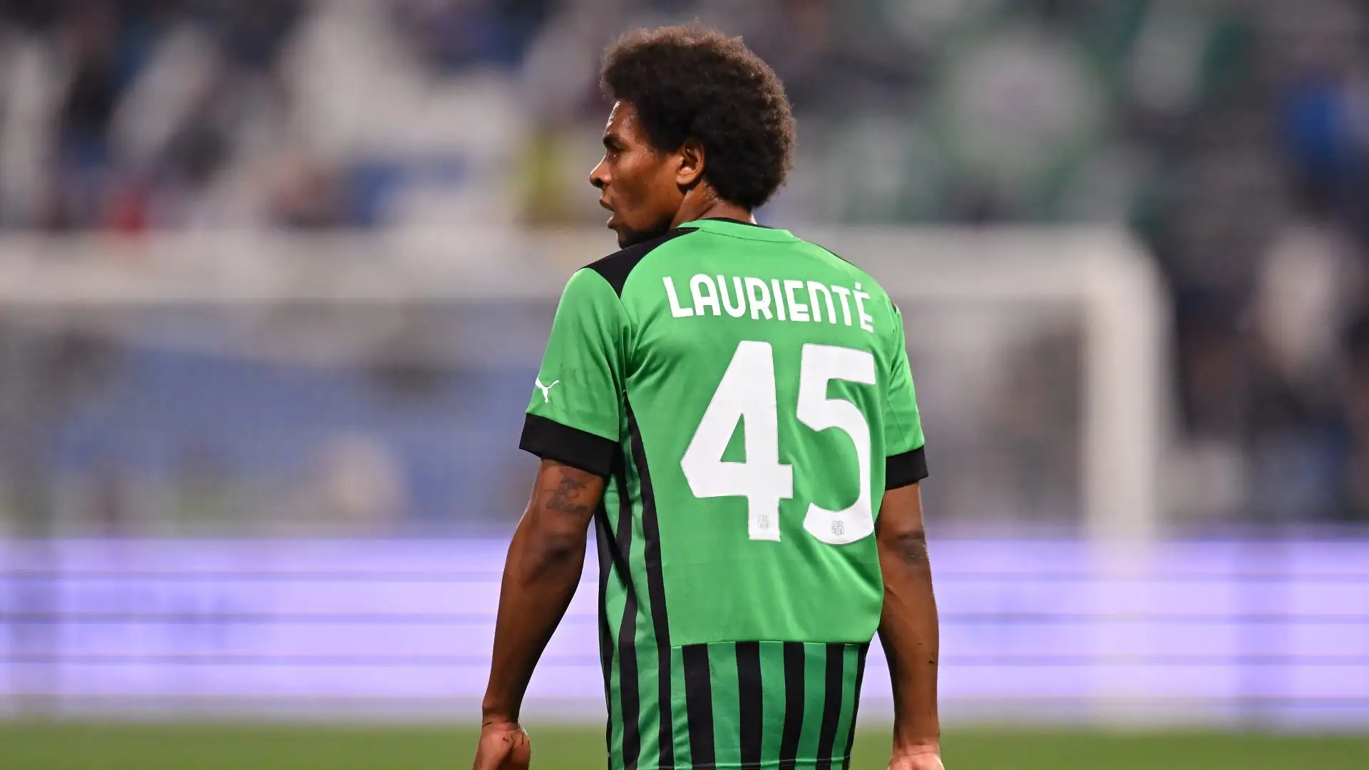 Lauriente con la maglia del Sassuolo