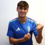 Niccolò Pisilli con la maglia dell'Italia