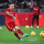 Angelino con la maglia della Roma