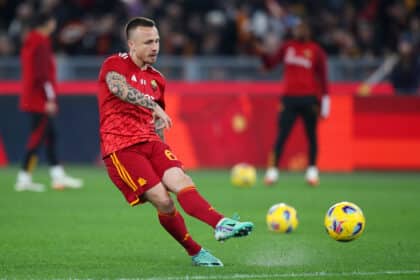 Angelino con la maglia della Roma