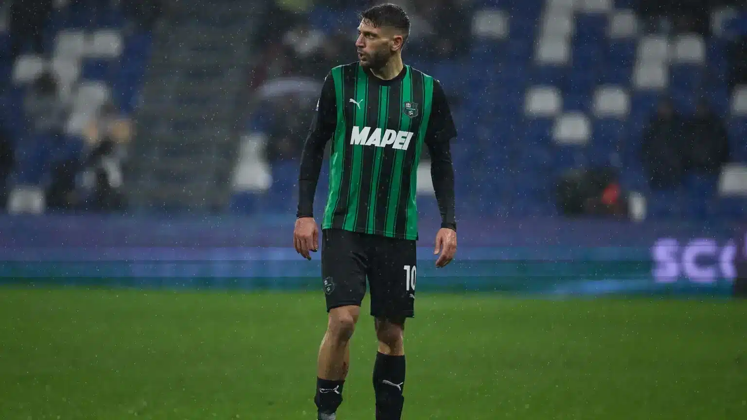 Domenico Berardi con la maglia del Sassuolo