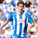 Kumbulla con la maglia dell'Espanyol