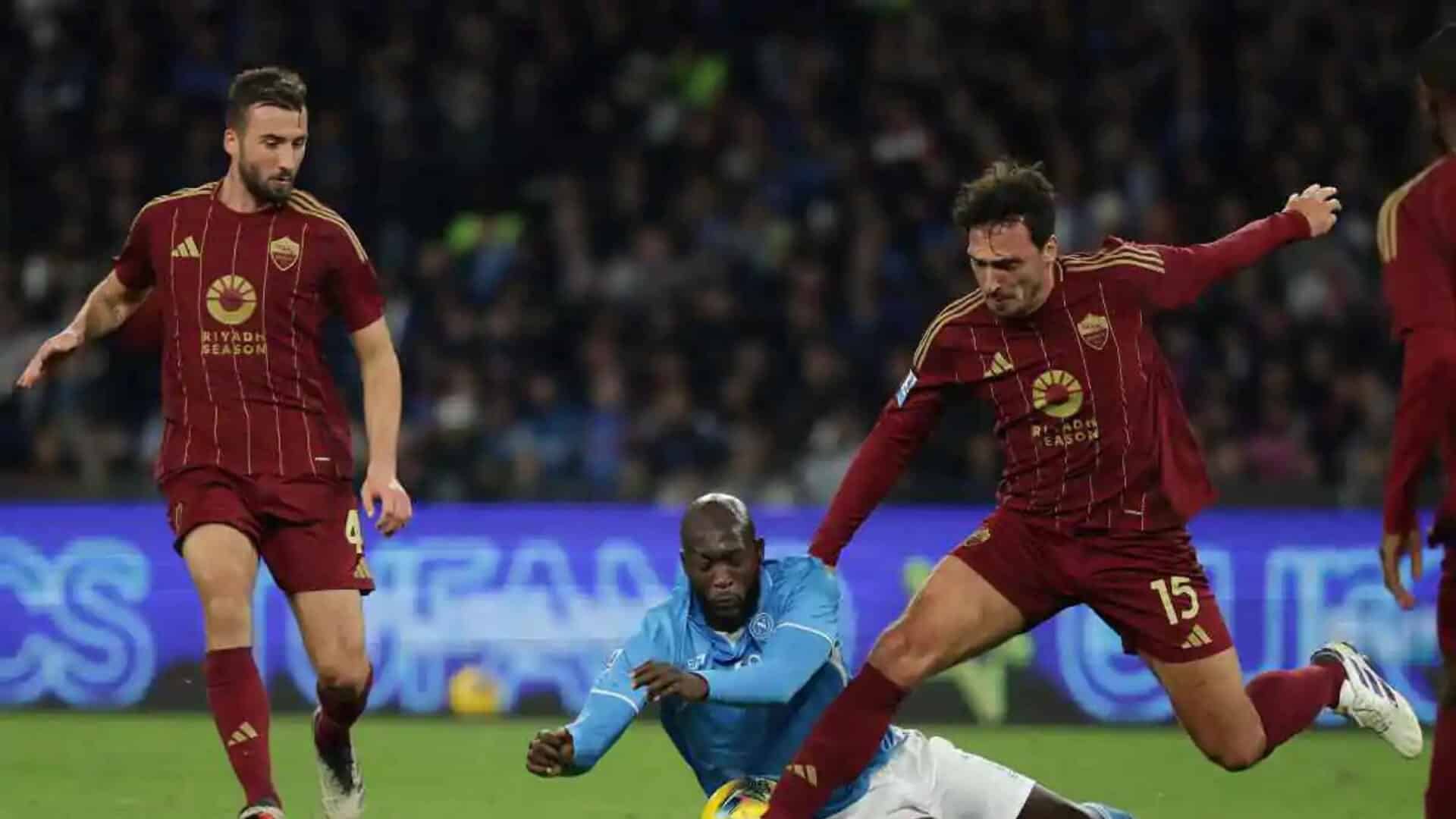 Cristante, Hummels e Lukaku in Napoli-Roma