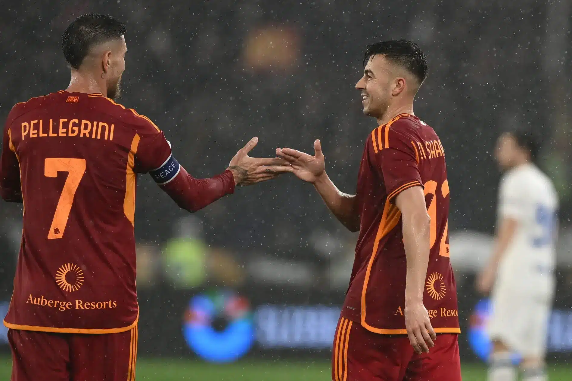 El Shaarawy e Pellegrini con la maglia della Roma
