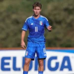 Baldanzi con la maglia dell'Italia U21