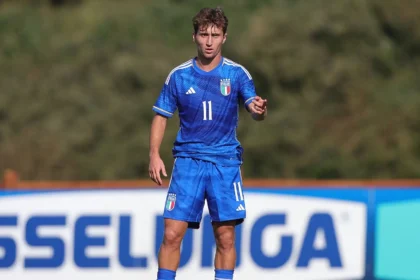 Baldanzi con la maglia dell'Italia U21