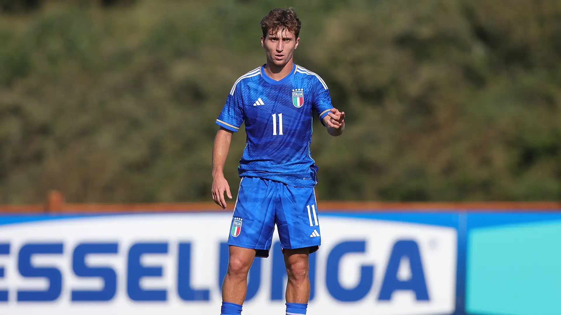 Baldanzi con la maglia dell'Italia U21