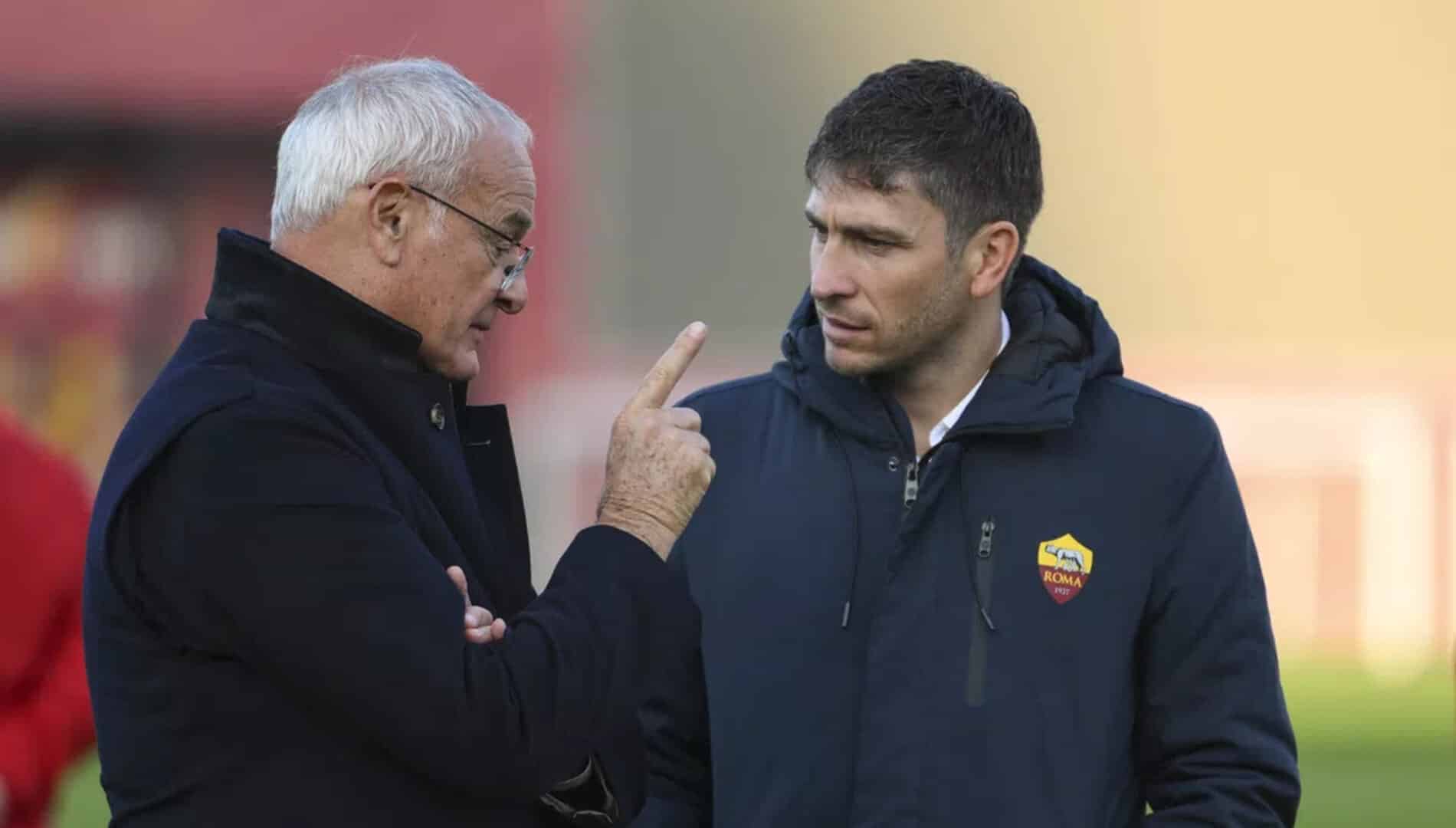 Ranieri e Ghisolfi, allenatore e ds della Roma