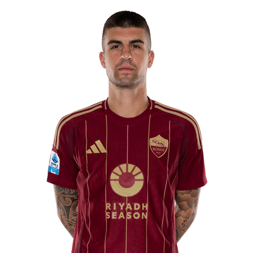 Gianluca Mancini con la maglia DELLA ROMA