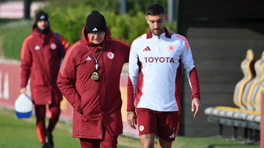 Claudio Ranieri e Lorenzo Pellegrini