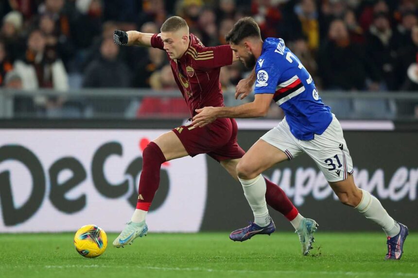 Dovbyk in Roma-Sampdoria