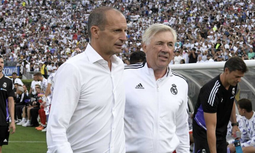 Massimiliano Allegri e Carlo Ancelotti