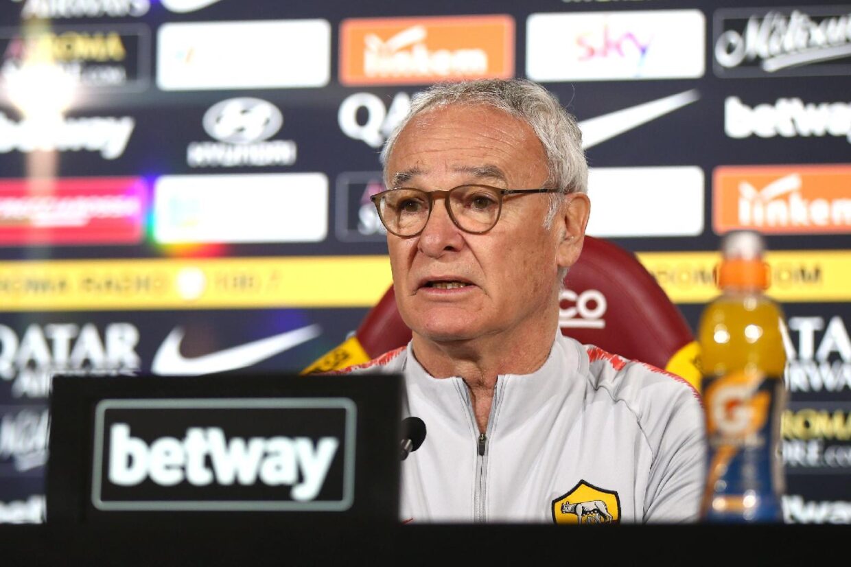 romamilan la conferenza di ranieri live