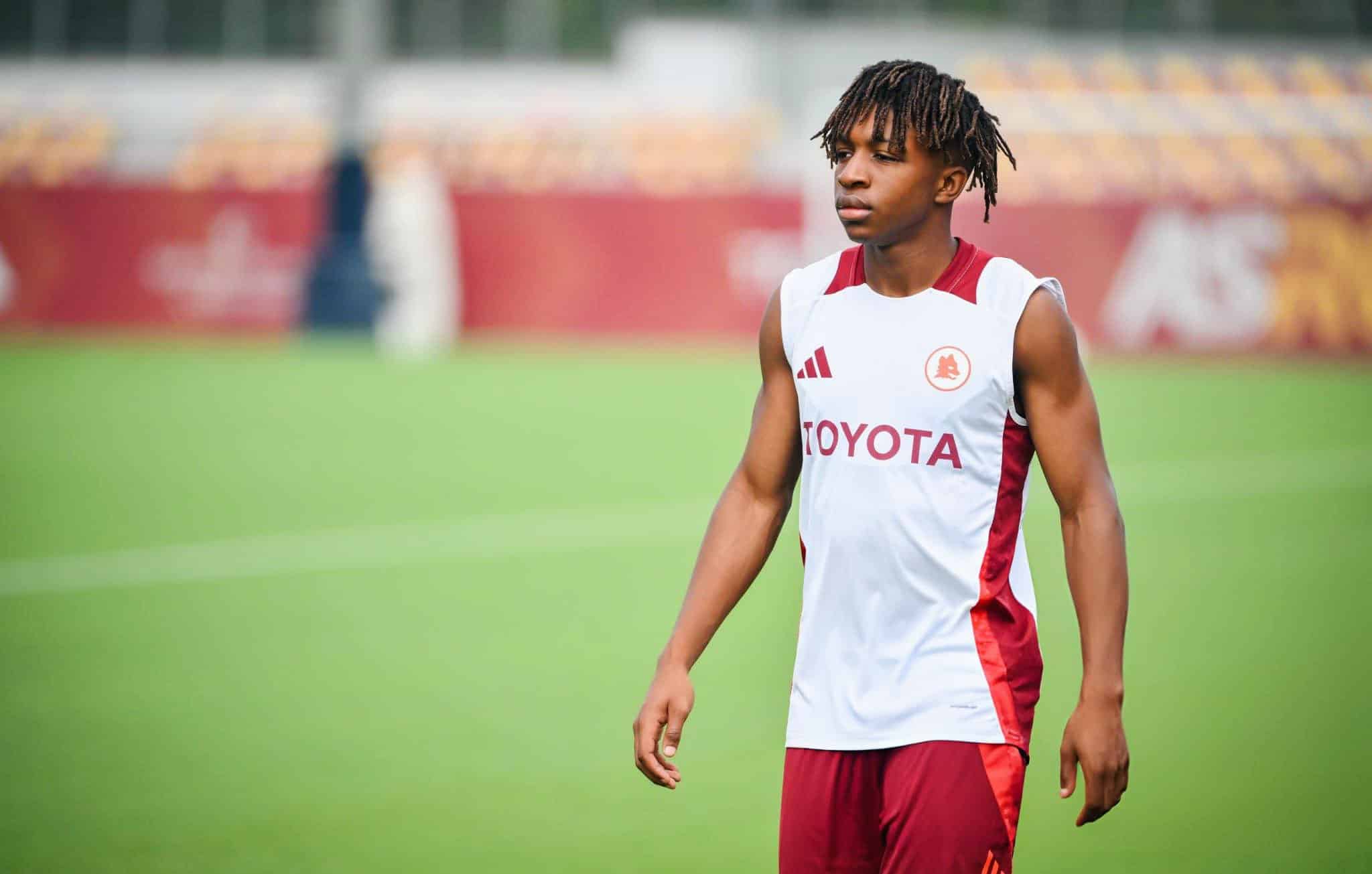 Roma Primavera, tegola Sangaré: infortunio muscolare in allenamento Roma Primavera, tegola Sangaré: infortunio muscolare in allenamento