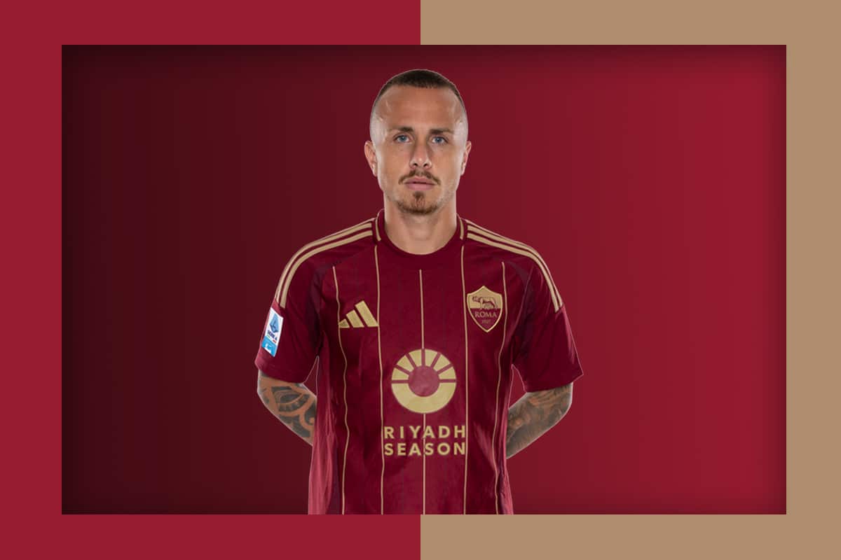 Angelino con la maglia della roma