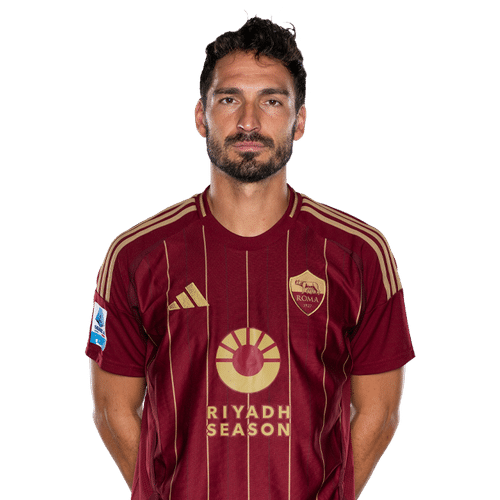 Mats Hummels con la maglia della Roma