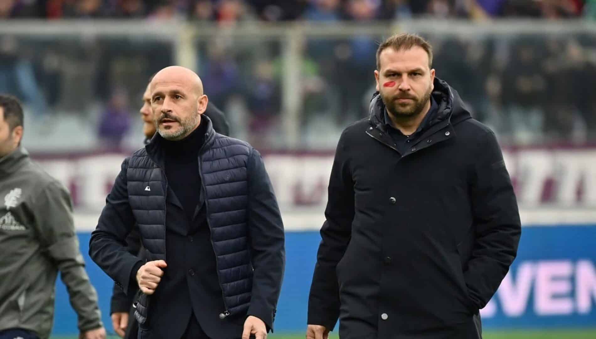 Italiano (tecnico del Bologna) e Zanetti (tecnico del Verona)