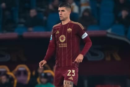 Mancini con la maglia della Roma