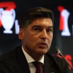 Paulo Fonseca durante la conferenza stampa pre-partita di Milan-Roma.