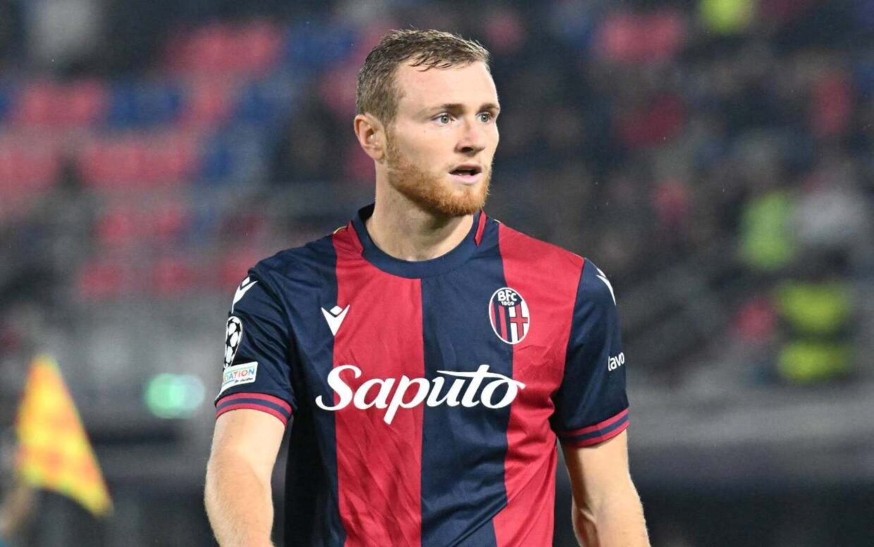 Pobega con la maglia del Bologna