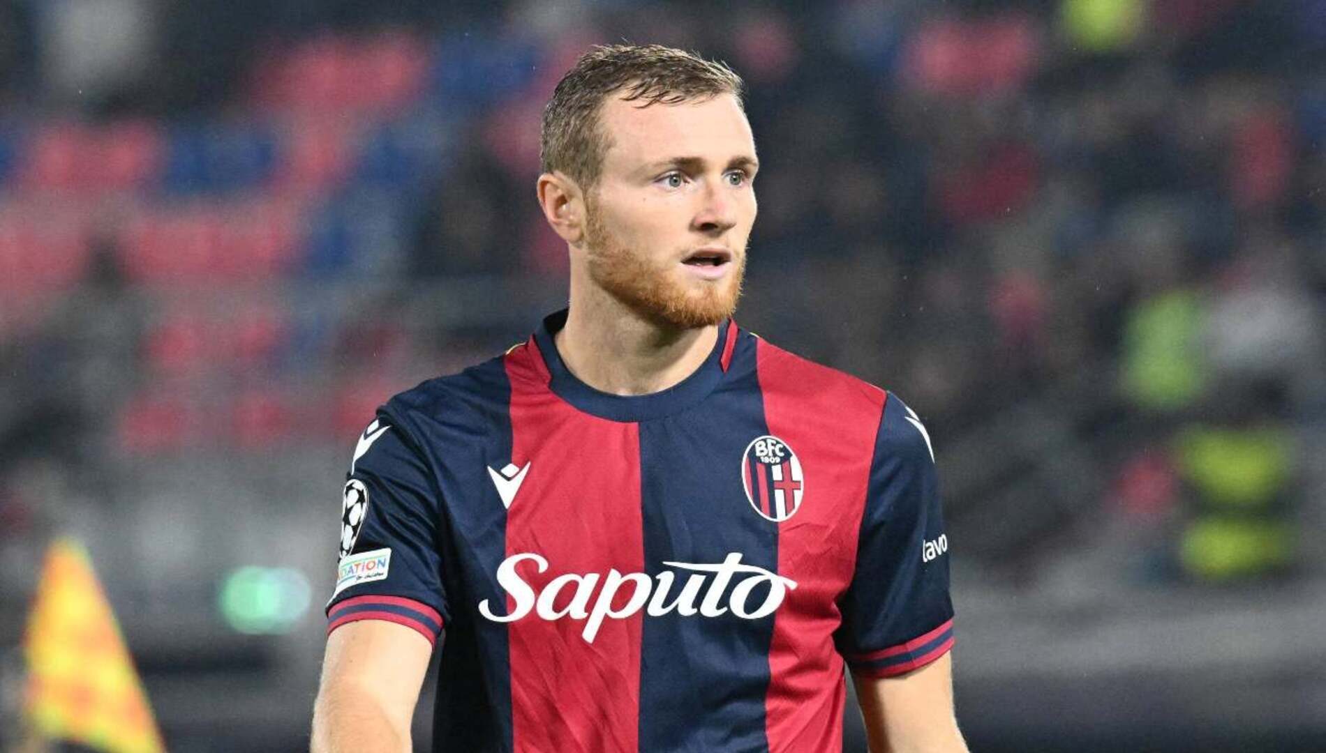 Pobega con la maglia del Bologna