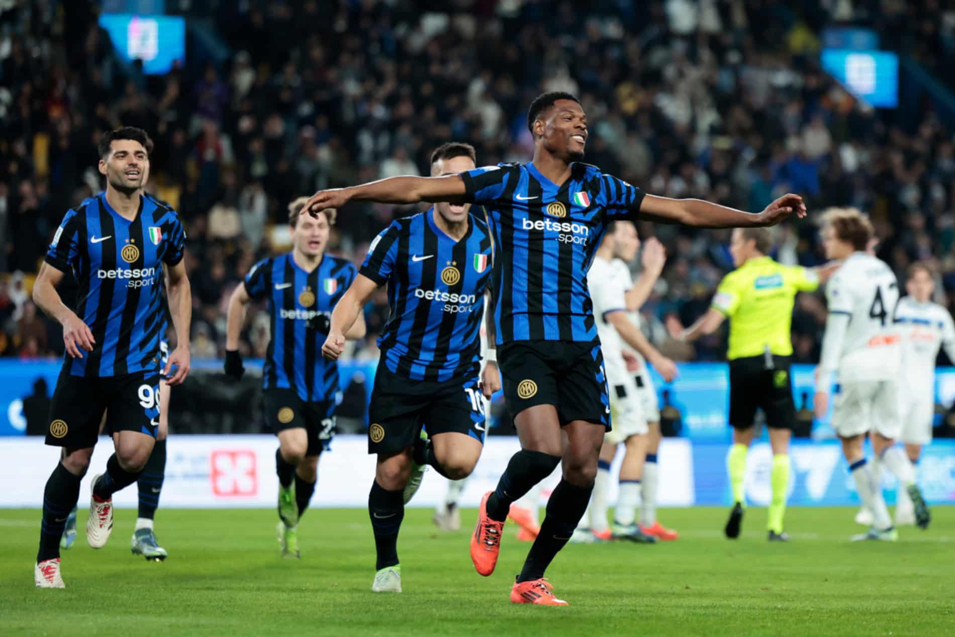 Supercoppa Italiana, l’Inter mette k.o. l’Atalanta: Dumfries mattatore