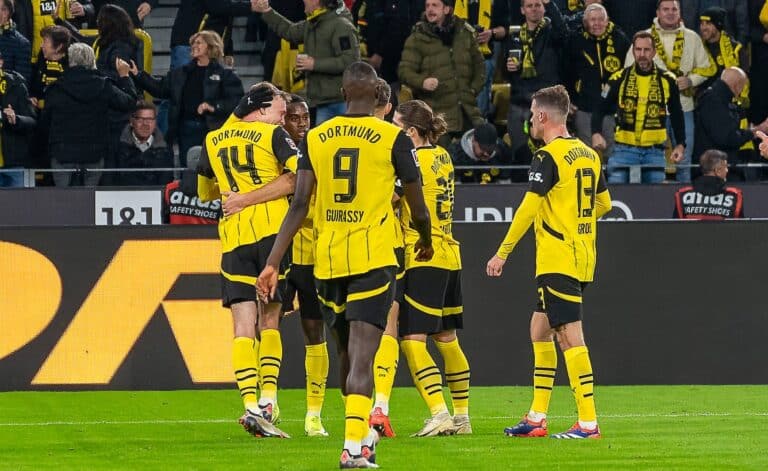 Esultanza Borussia Dortmund