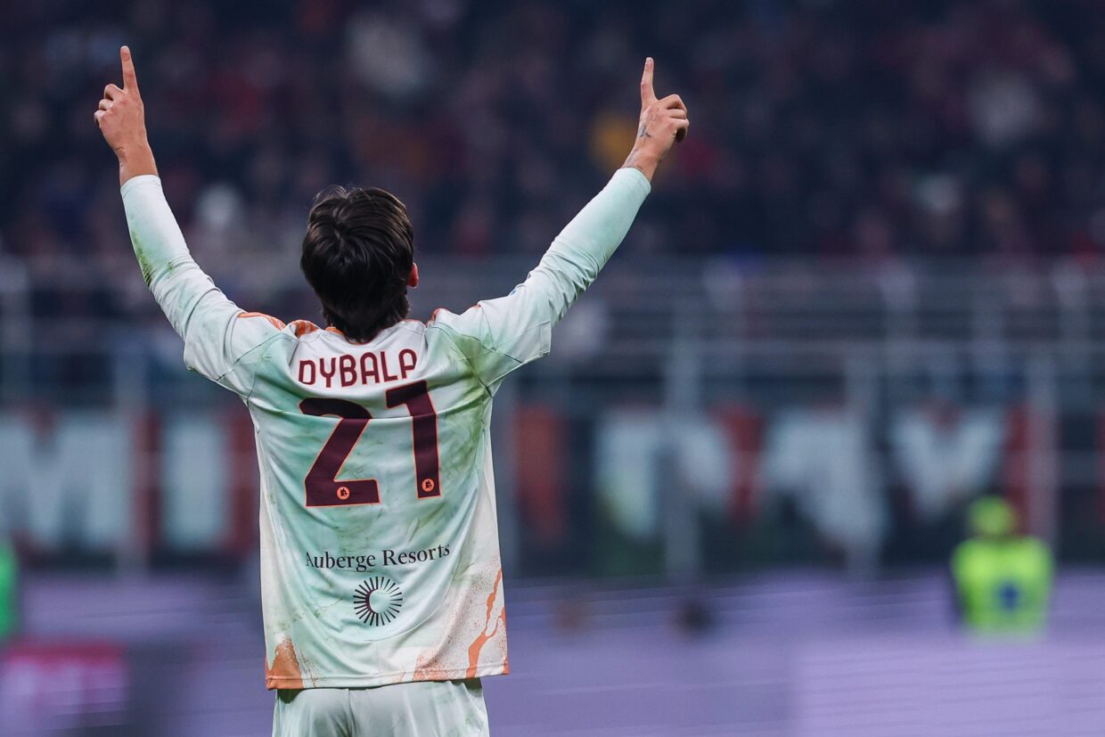 Esultanza Dybala, Roma